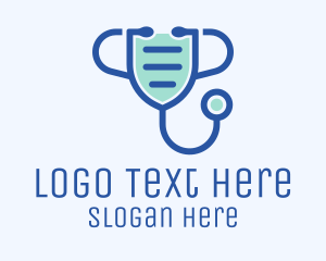 Medical Face Mask Stethoscope Logo