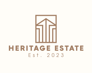 Estate - Arrow  Real Estate Property logo design