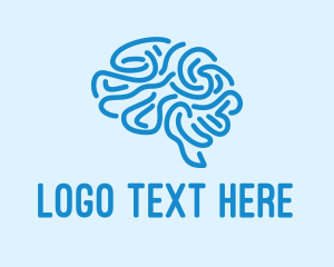 Blue Brain Mind logo design