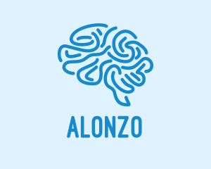 Blue Brain Mind logo design