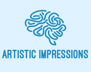 Blue Brain Mind logo design