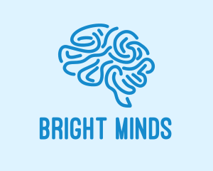 Blue Brain Mind logo design