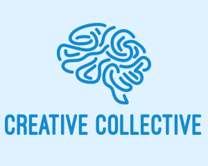 Blue Brain Mind logo design