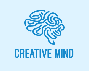 Blue Brain Mind logo design