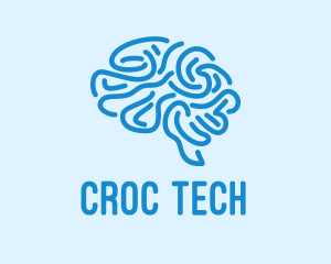 Blue Brain Mind logo design