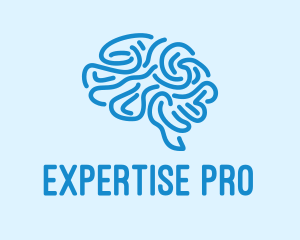 Blue Brain Mind logo design