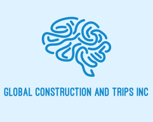 Blue Brain Mind logo design