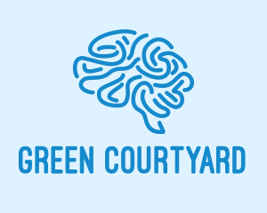 Blue Brain Mind logo design