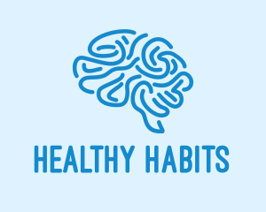 Blue Brain Mind logo design