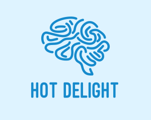 Blue Brain Mind logo design