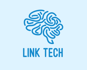 Blue Brain Mind logo design