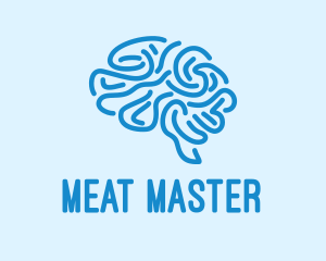 Blue Brain Mind logo design