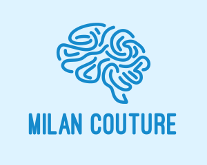 Blue Brain Mind logo design