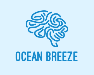 Blue Brain Mind logo design