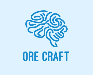 Blue Brain Mind logo design