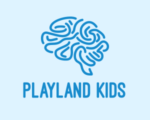 Blue Brain Mind logo design