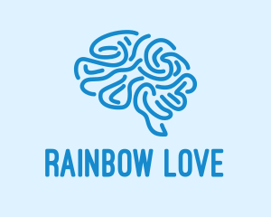 Blue Brain Mind logo design