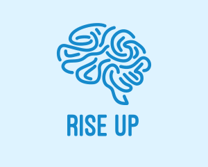 Blue Brain Mind logo design