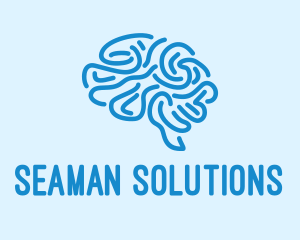 Blue Brain Mind logo design