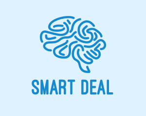 Blue Brain Mind logo design