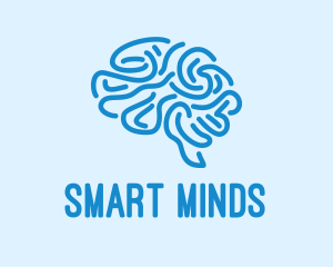 Blue Brain Mind logo design