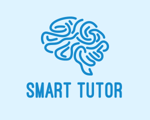 Tutor - Blue Brain Mind logo design