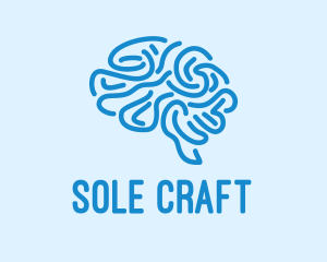 Blue Brain Mind logo design