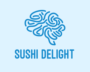 Blue Brain Mind logo design