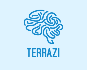 Blue Brain Mind logo design