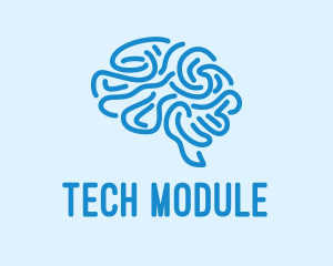 Module - Blue Brain Mind logo design