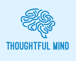 Blue Brain Mind logo design