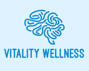 Blue Brain Mind logo design