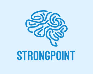 Academic - Blue Brain Mind logo design