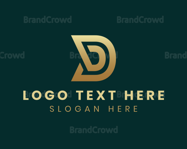 Elegant Business Letter D Logo