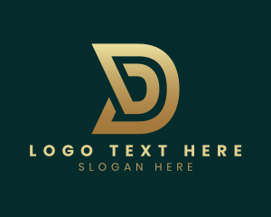 Am - Elegant Modern Business Letter D logo design