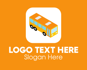 School Bus - Bus Transport App logo design