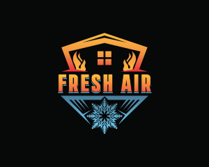 Fire Ice Air Conditioning  logo design