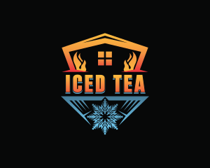 Fire Ice Air Conditioning  logo design