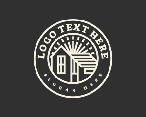 Badge - Minimalist Roofing Badge logo design