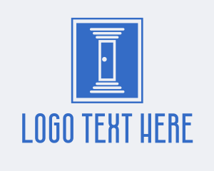 Door Knob - Door Home Builder logo design