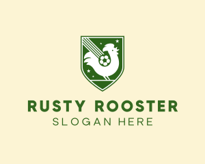 Rooster Soccer Sport logo design