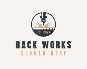 Industrial CNC Laser logo design