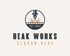 Industrial CNC Laser logo design