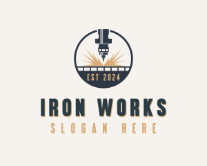 Industrial CNC Laser logo design