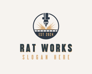 Industrial CNC Laser logo design