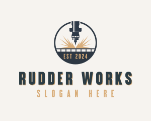 Industrial CNC Laser logo design