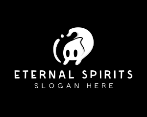 Ghost Cartoon Spirit logo design