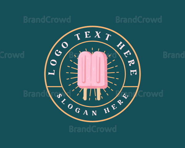 Popsicle Ice Cream Logo