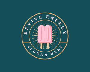 Popsicle Ice Cream logo design