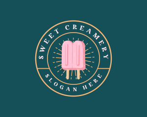 Popsicle Ice Cream logo design